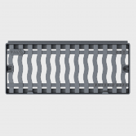 GRILLE RECTANGULAIRE A CADRE RENFORCÉ GSC C250 - DESSUS