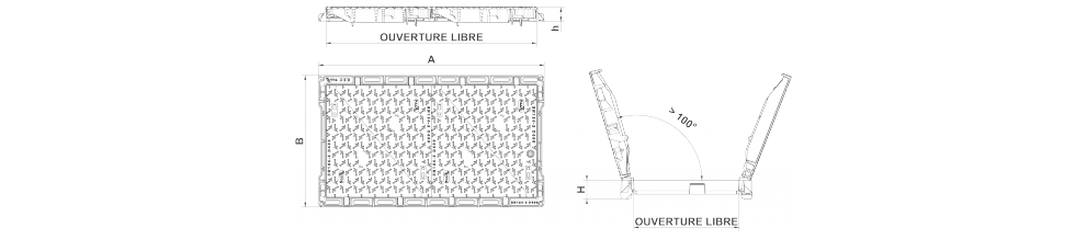 TRAPPE ARTICULÉES TYPE KC_F D400 (TRAFIC DENSE)