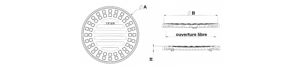 GRILLE CIRCULAIRE 15 kN