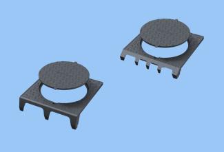 PIL plaques de recouvrement fonte profil A et profil T B125 C250