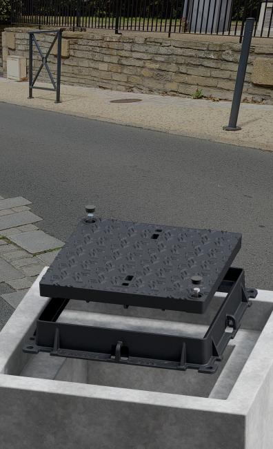 Regard de chaussée hydraulique verrouillé HYROAD D400 PIL